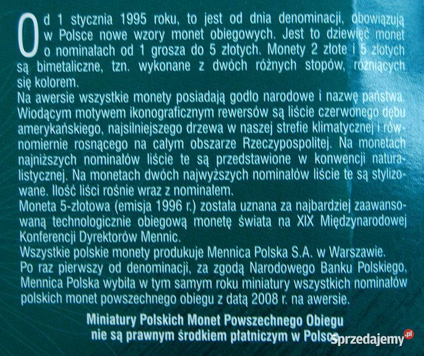 Mennica Polska miniatury polskich monet Pozostałe Lublin