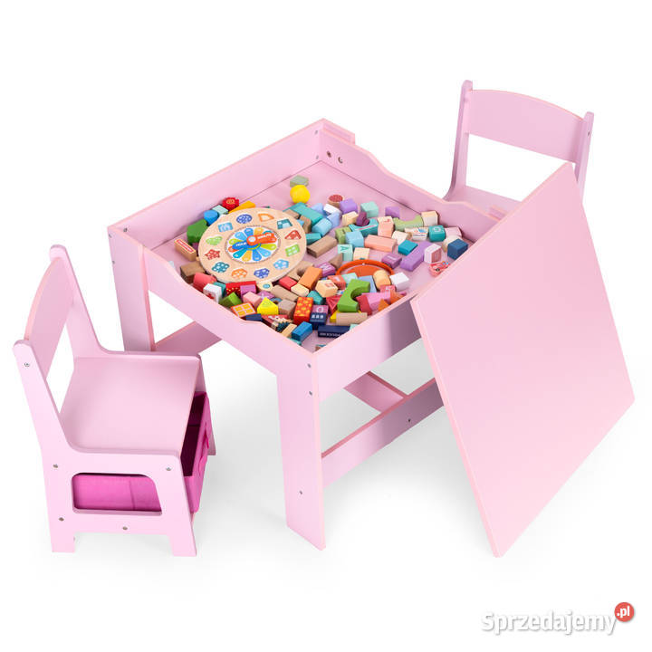 Zestaw mebli dzieci stolik 2 krzesła tablica Smogorzów