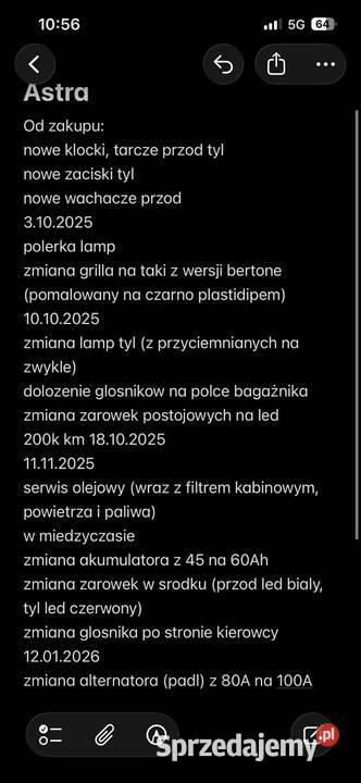 2002 Opel Astra G 16 8v SPRZEDAMZAMIENIE 205000km Słomniki