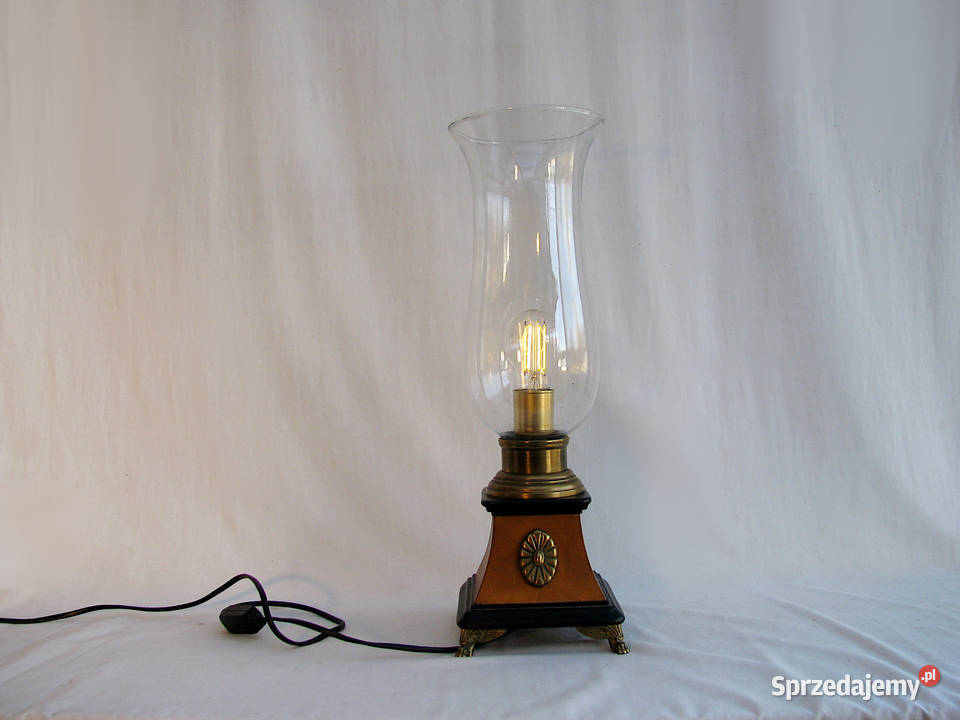 Lampka mosiądz Vintage Gabinet Szczecinek