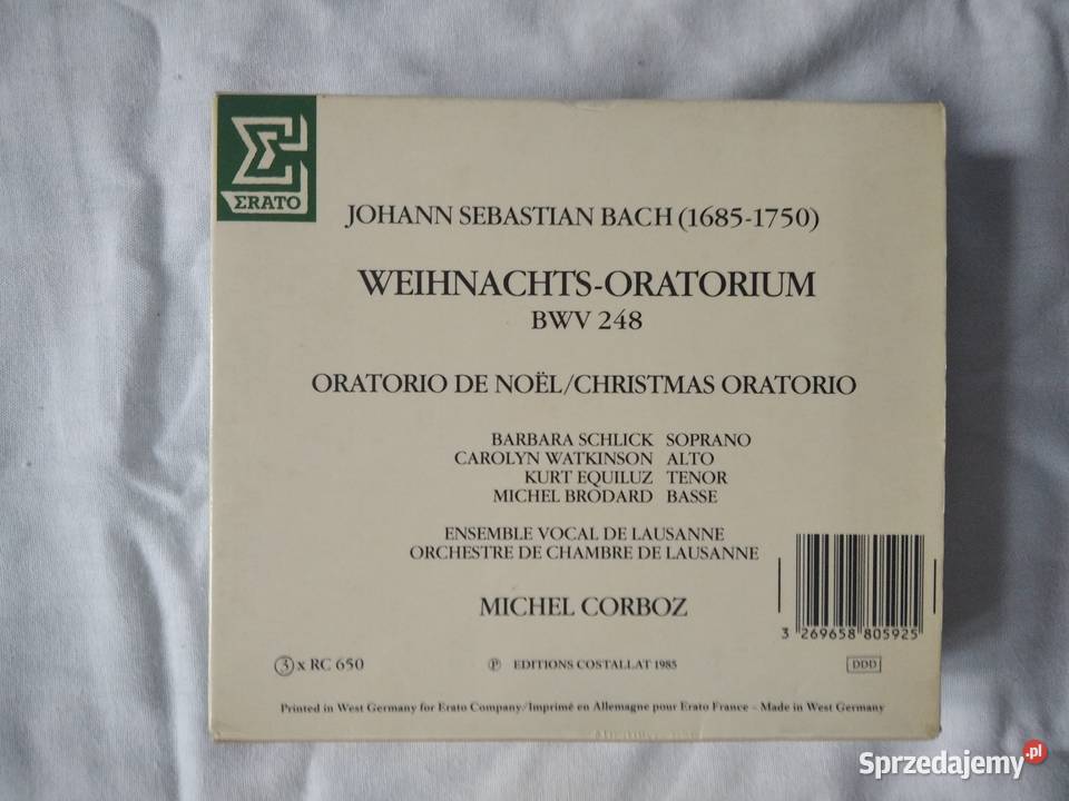 J S Bach oratorium na boże narodzenie Gdańsk