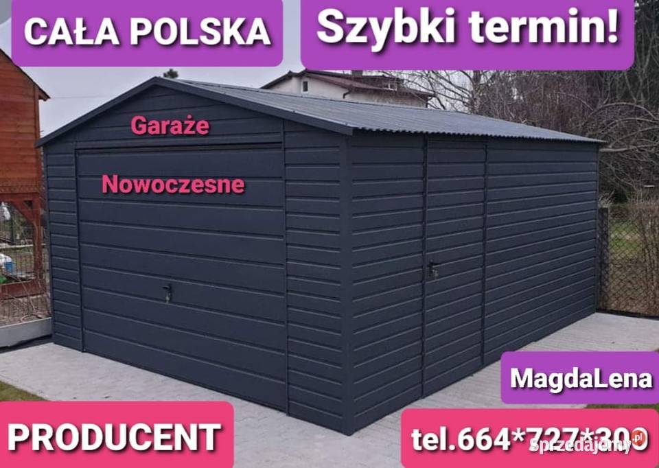 Garaż Blaszak II gat PROMOCJA Cała Polska Szybki Pozostałe Oleśnica sprzedam
