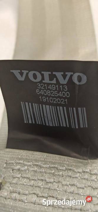 VOLVO S60 V60 2022 PASY BEZPIECZEŃSTWA KOMPLET