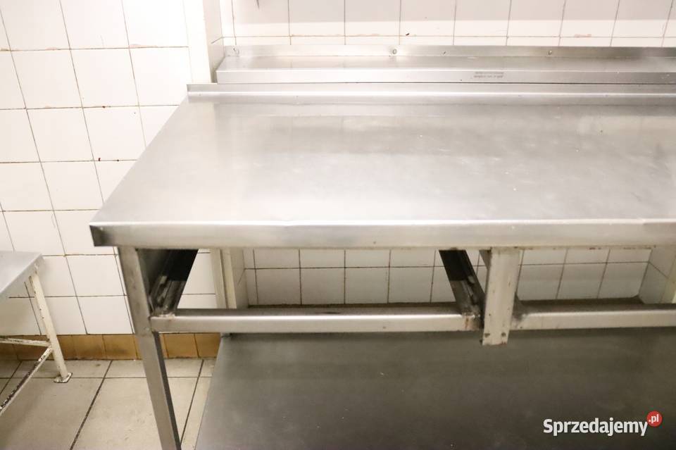 Masywny stół roboczy gastronomiczny 190 x 70 z sprzedam