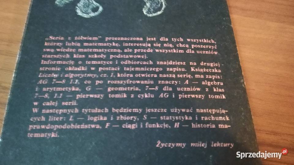 Liczby i algorytmy Cz 12 Krystyna Dałek Seria z Rok wydania 1987 Podręczniki Gdańsk
