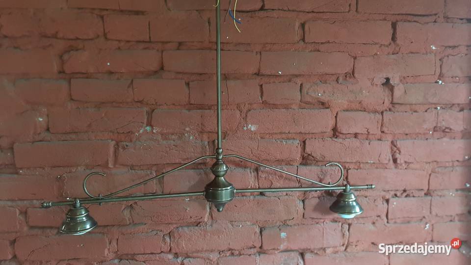 Lampa mosiężna podwójna Jarosław