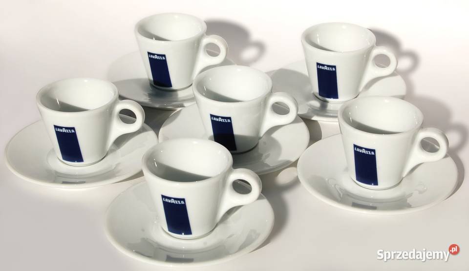 Komplet 6 filiżanek espresso Lavazza dAncap biały lubelskie Lublin