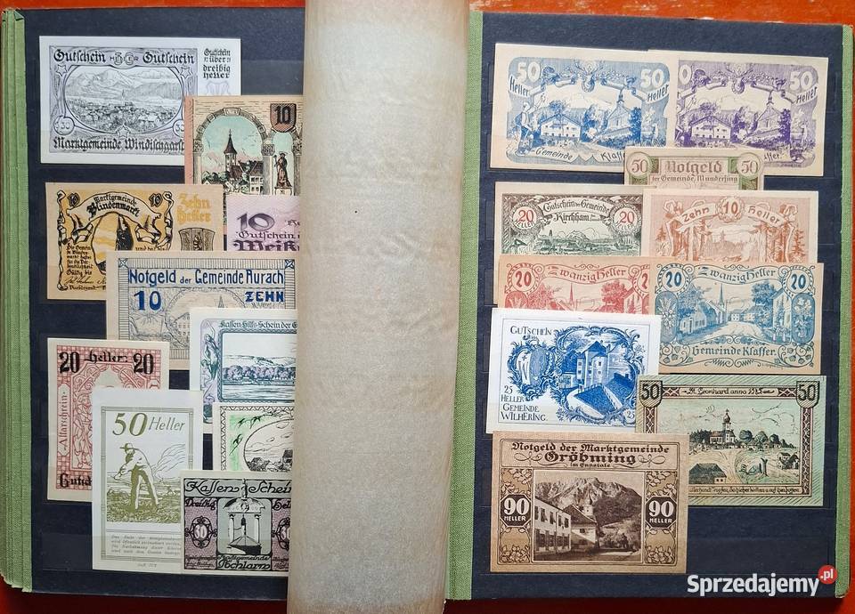Stary Pieniądz Papierowy Zestaw Notgeldów 237 Gliwice
