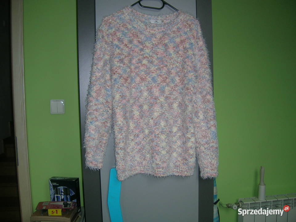 Swetr włochaty trikolor Swetry i golfy podkarpackie Czarna