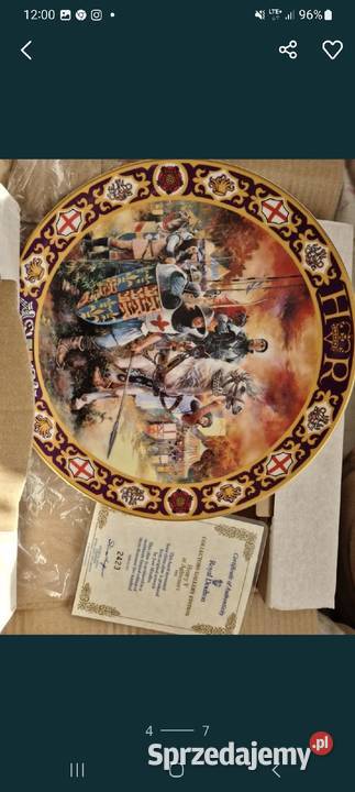 Dwa talerze porcelanowe Anglia Przasnysz sprzedam