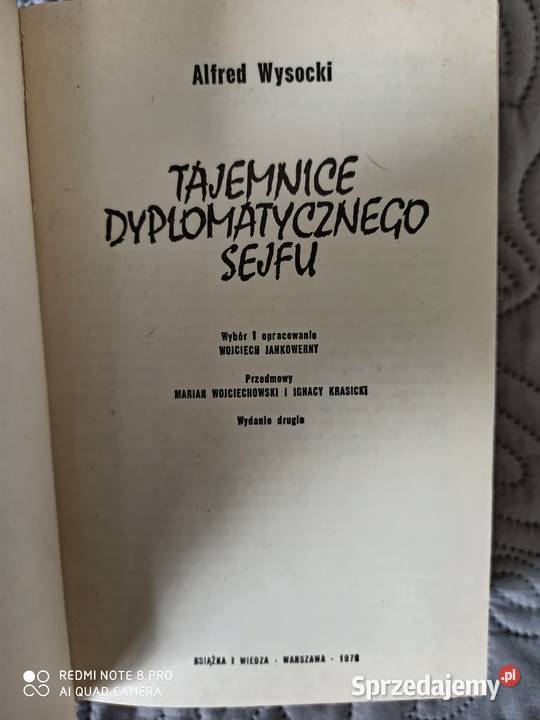 TAJEMNICE DYPLOMATYCZNEGO SEJFU AWysocki Rok wydania 1979 mazowieckie Warszawa