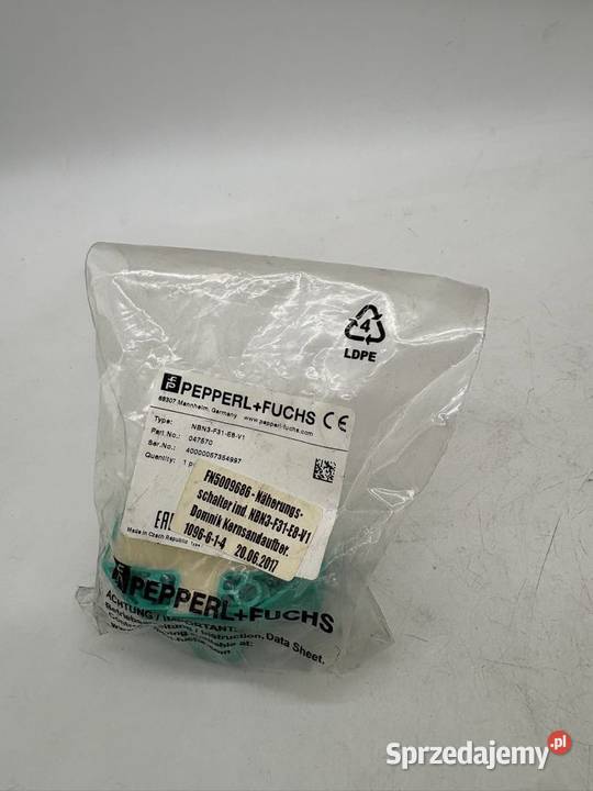 Pepperl Fuchs NBN3F31E8V1 047570 Czujnik Warszawa