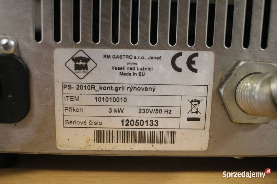 RmGastro grill kontaktowy rylfowany elektryczny Pszczyna
