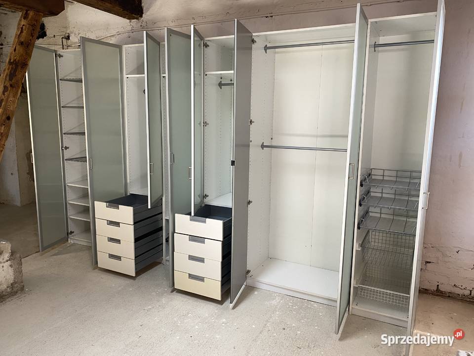 IKEA PAX duża szafa 6 segmentów 8drzwiowa z Szafy i garderoby Budno