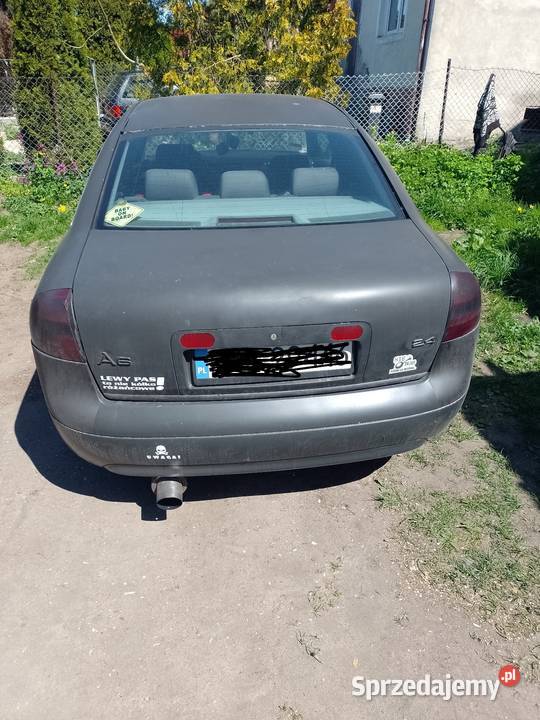 Audi A6 C5 sedan 24 V6 lpg czarny mat Rok produkcji 1997 Łomża