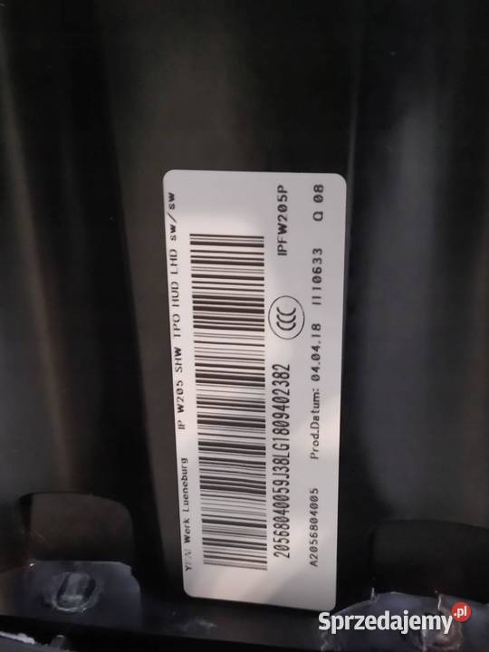 DESKA ROZDZIELCZA KOKPIT PULPIT EU MercedesBenz