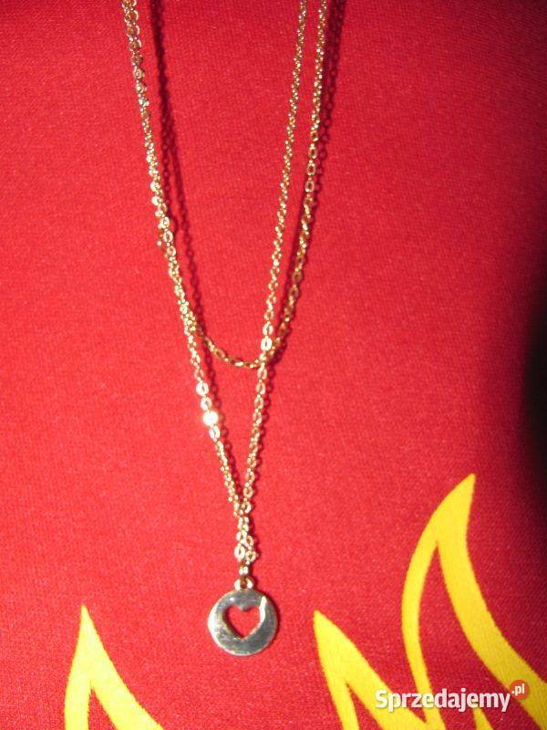 sinsay YI029GLD naszyjnik z sercem Zamość