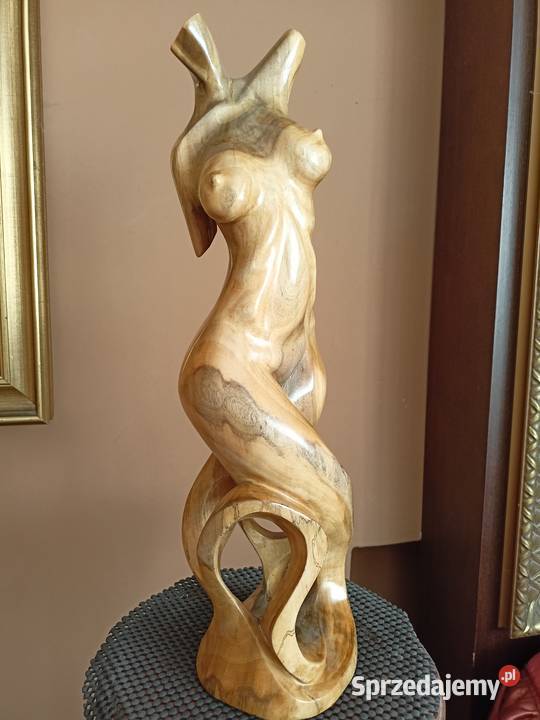 Rzeźba akt kobieta figura posąg drewno Rzeszów