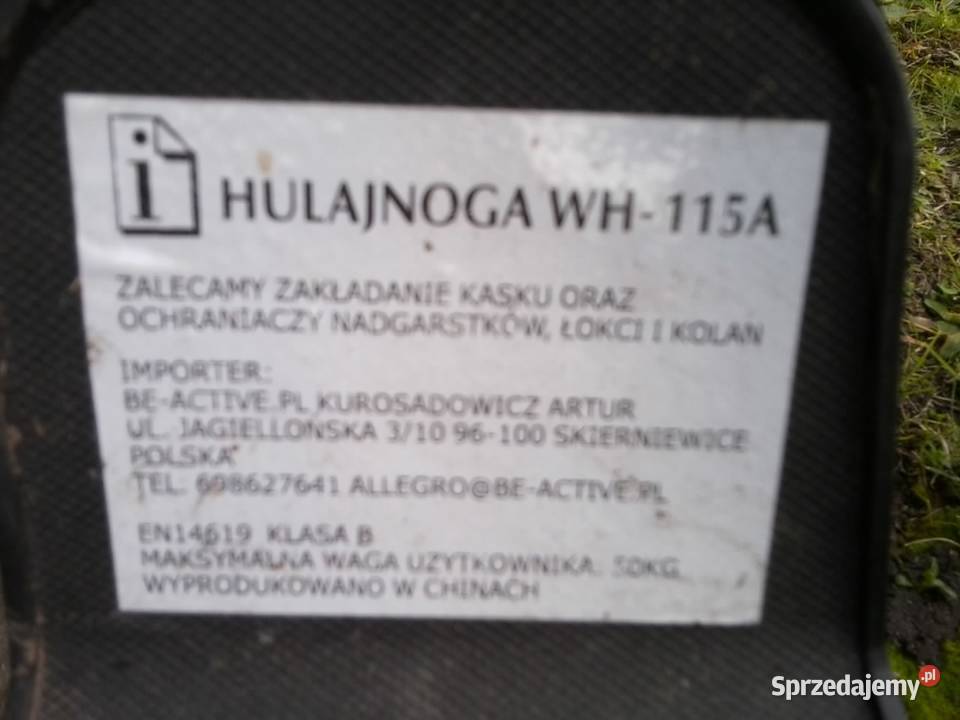 Hulajnoga Scuter terenowa różowa WN115A koła 125 śląskie Knurów