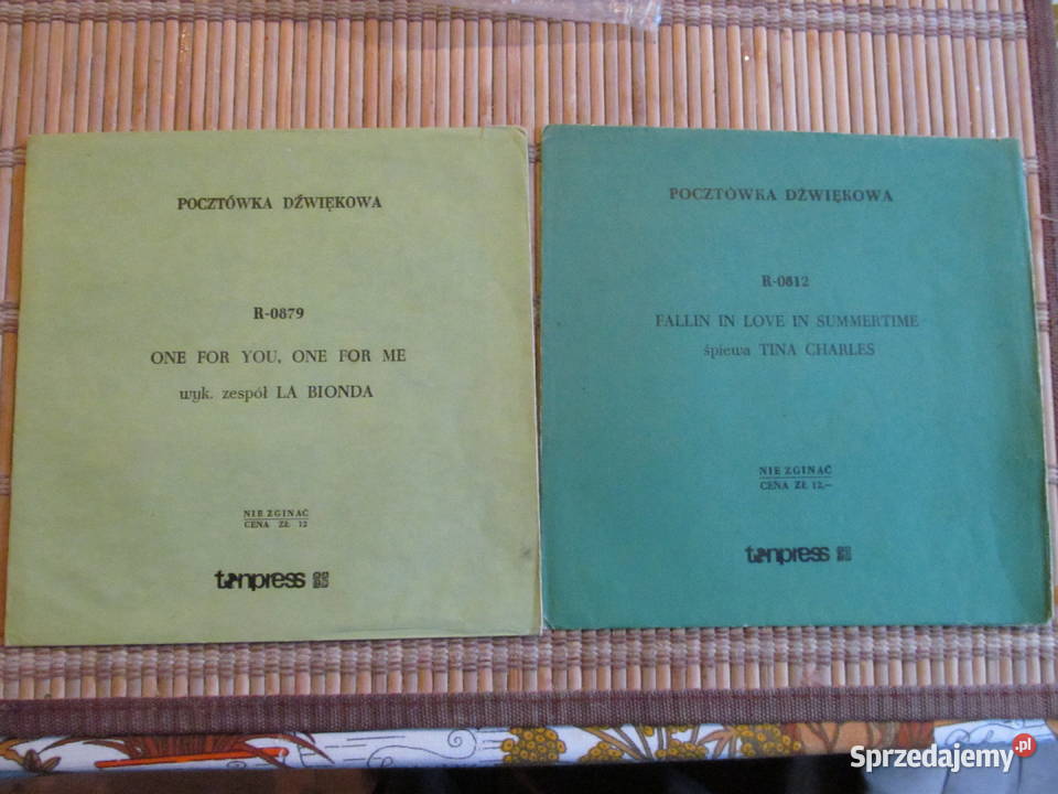 Tina Carles i La Bionda 2 pocztówek dziwiękowych Lublin sprzedam