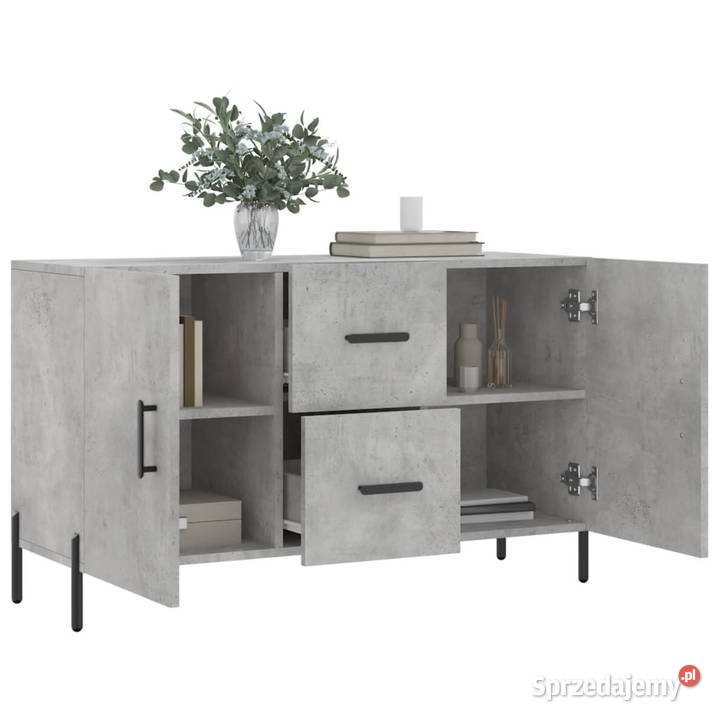 Komoda szarość betonu 100x36x60 materiał Warszawa