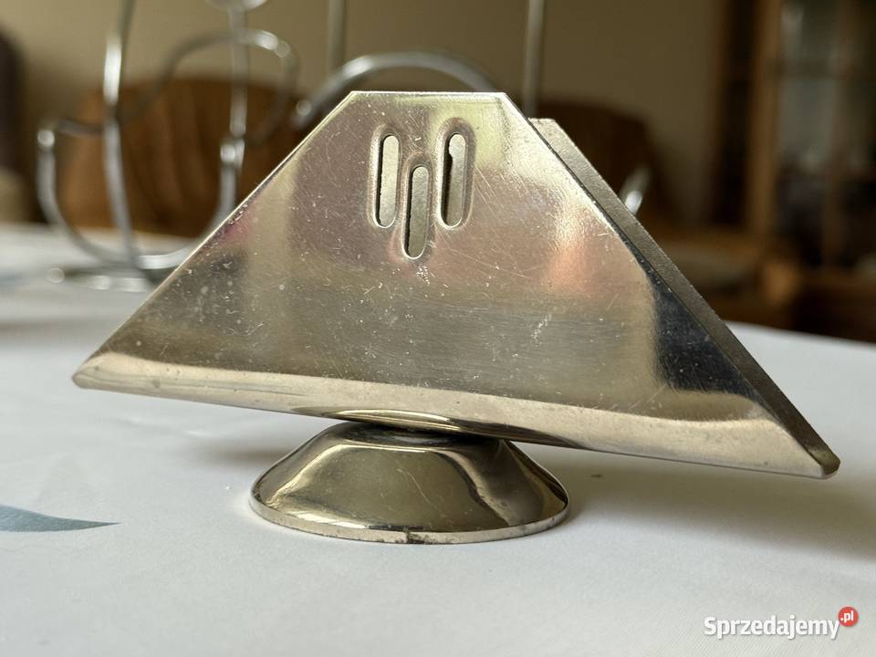Serwetnik metalowy vintage