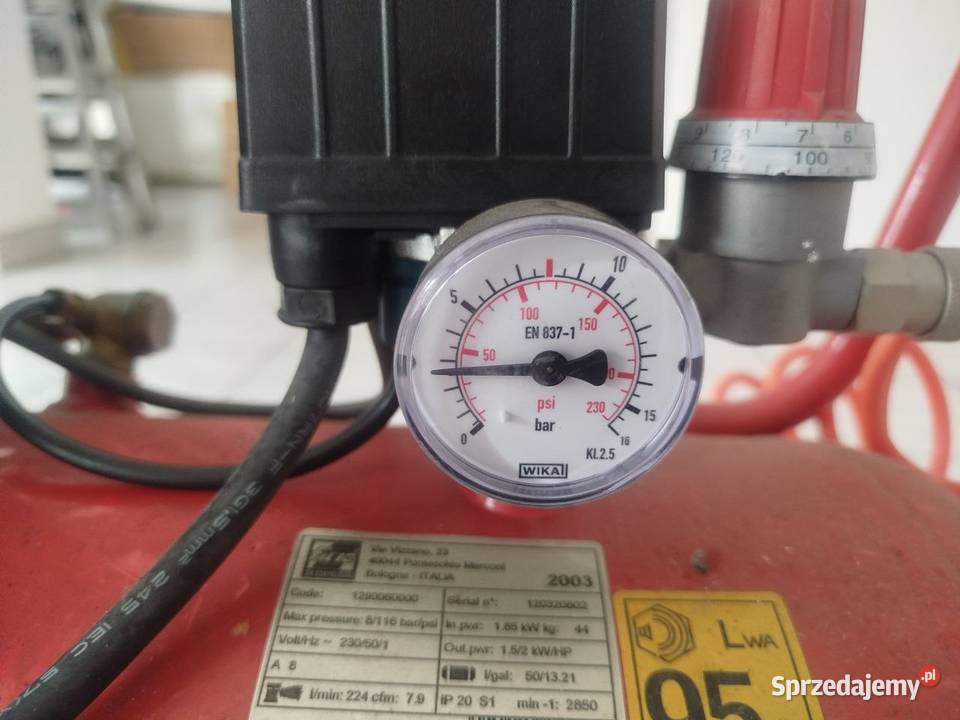 FIAC kompresor tłokowy olejowy 50L 8bar 185kW Bolesławiec