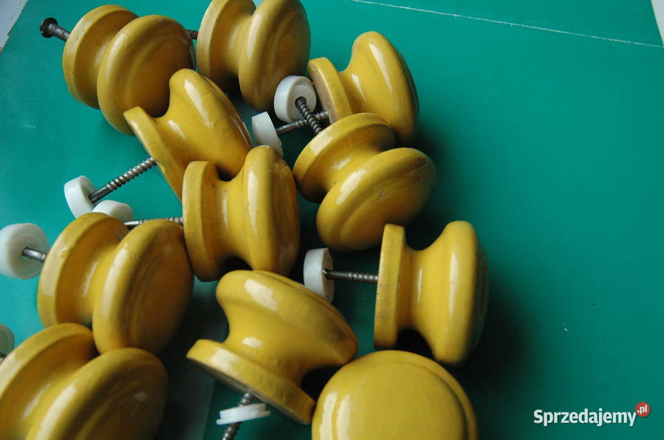 uchwyty drewniane do szafek szuflad średnica Gdynia