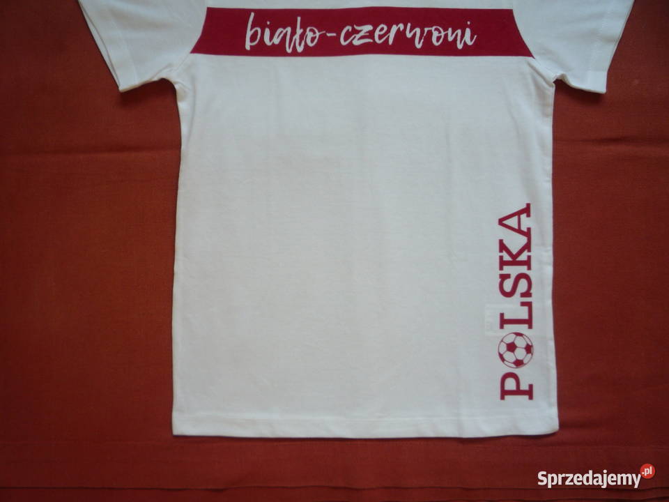Nowa Kids 140 Koszulka Kibica Polska Biało zachodniopomorskie Szczecin
