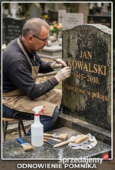Usługi malowania liter napisów na pomniku dolnośląskie Wrocław