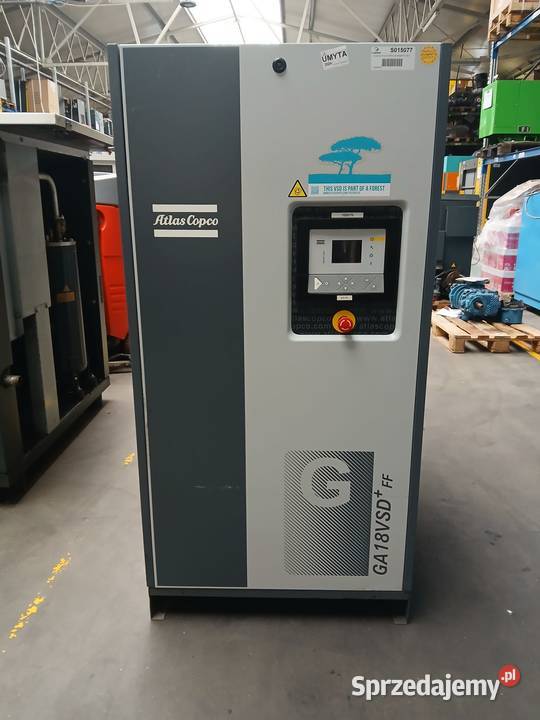 Sprężarka śrubowa ATLAS COPCO GA18VSDFF PLUS Wilków sprzedam