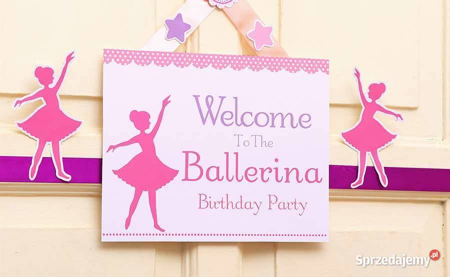 Balet Baletnica Ballerina szablony urodziny Pozostałe Pozostałe Poznań