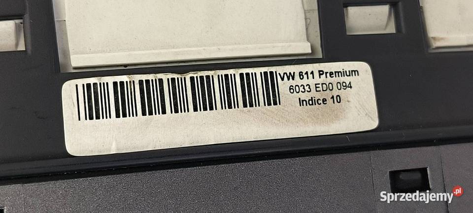 LICZNIK ZEGAR VOLKSWAGEN PHAETON 3D0920882N osobowe Motoryzacja Lipno