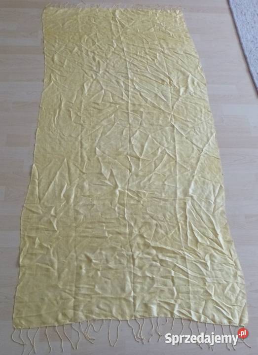 Lekki bawełniany szal z frędzlami Warszawa