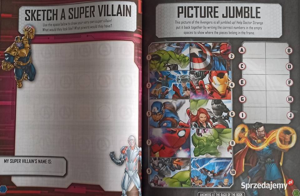 Naklejki Nalepki Marvel Avengers 230 Naklejek Mogilany sprzedam