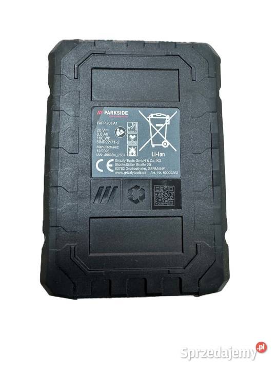 Akumulator Parkside Performance Smart 20 V 8 Ah Narzędzia warmińsko-mazurskie Elbląg