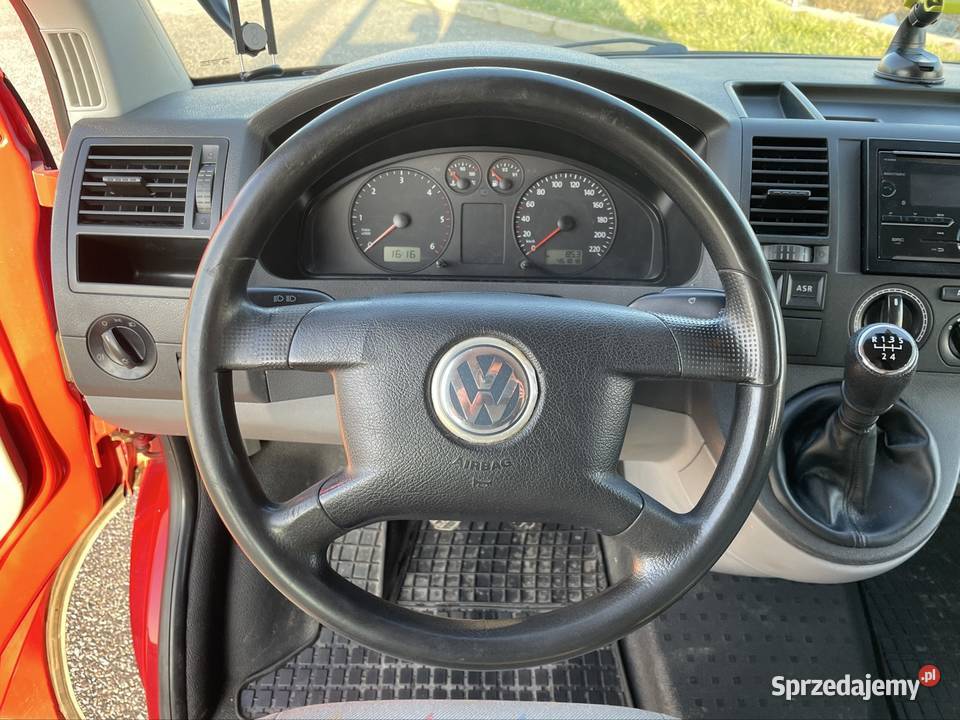Vw transporter t5 19 TDI 105140 klima hak 9 os bluetooth Motoryzacja Rzeszów sprzedam