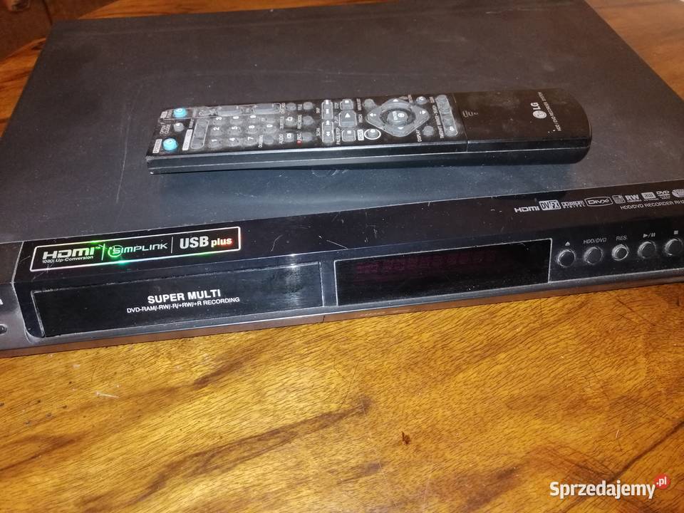 nagrywarka DVD LG RH278H z pilotem uszkodzona Zgierz