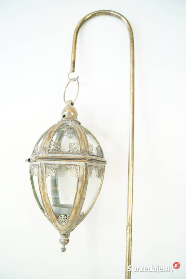 Latarnia Lampa na świece retro latarnia szkło