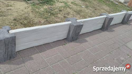 palisady betonowe drewnopodobneogród Nietków