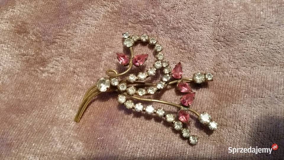 Stara angielska broszka wiązanka ślubna Ochojno sprzedam