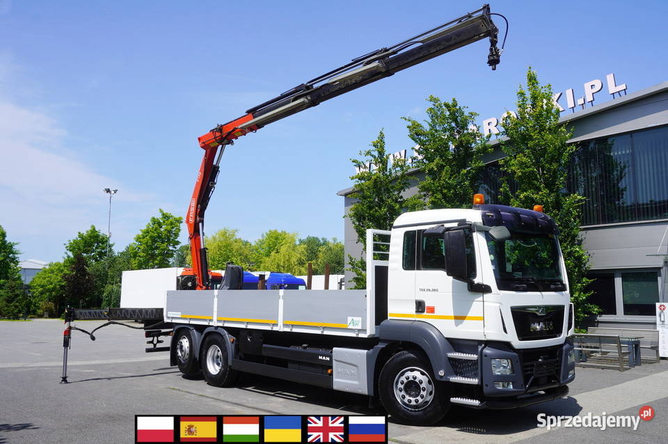 Man TGS 26360 burtowy Dźwig Fassi F175 77 t 3 oś Kraków sprzedam