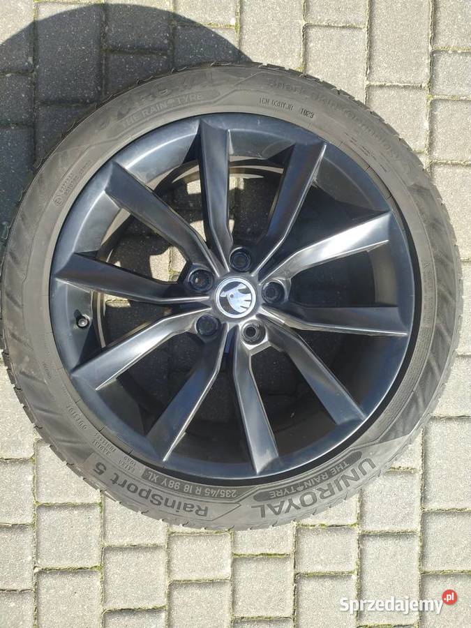 Oryginale felgi Skoda Modus 18 opony letnie Bytów