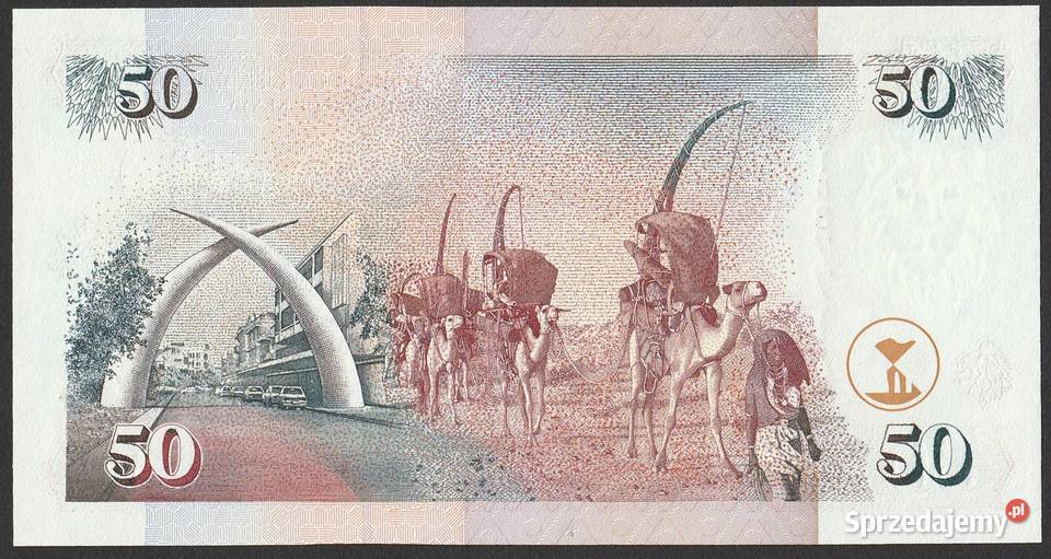 KENIA 50 SHILLING 1996 STAN BANKOWY UNC Łódź sprzedam