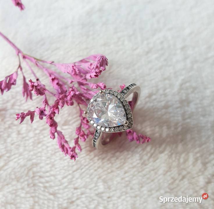 Nowy pierścionek srebrny srebro 925 kamień Szczecin sprzedam