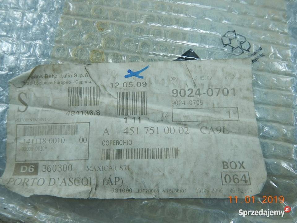 MASKA POKRYWA SILNIKA SMART FORTWO 0714
