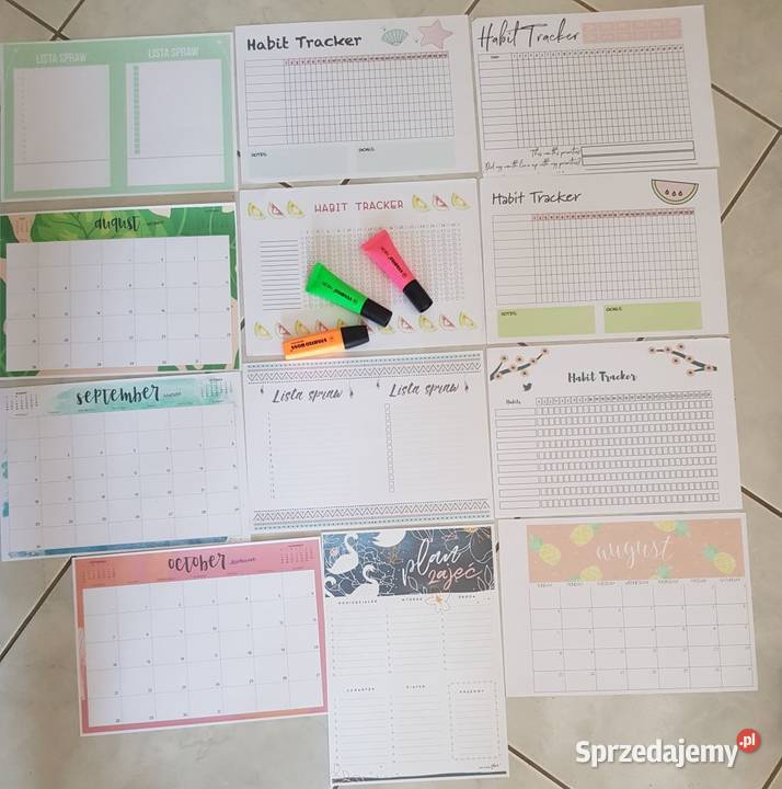 plan lekcji grafik organizer pracy flamastry świętokrzyskie