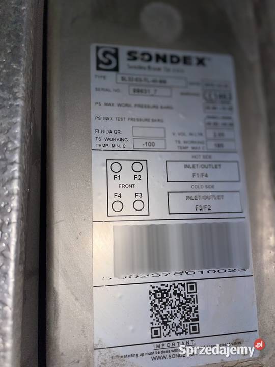 Wymiennik Sondex Sl3203TL Siedlce