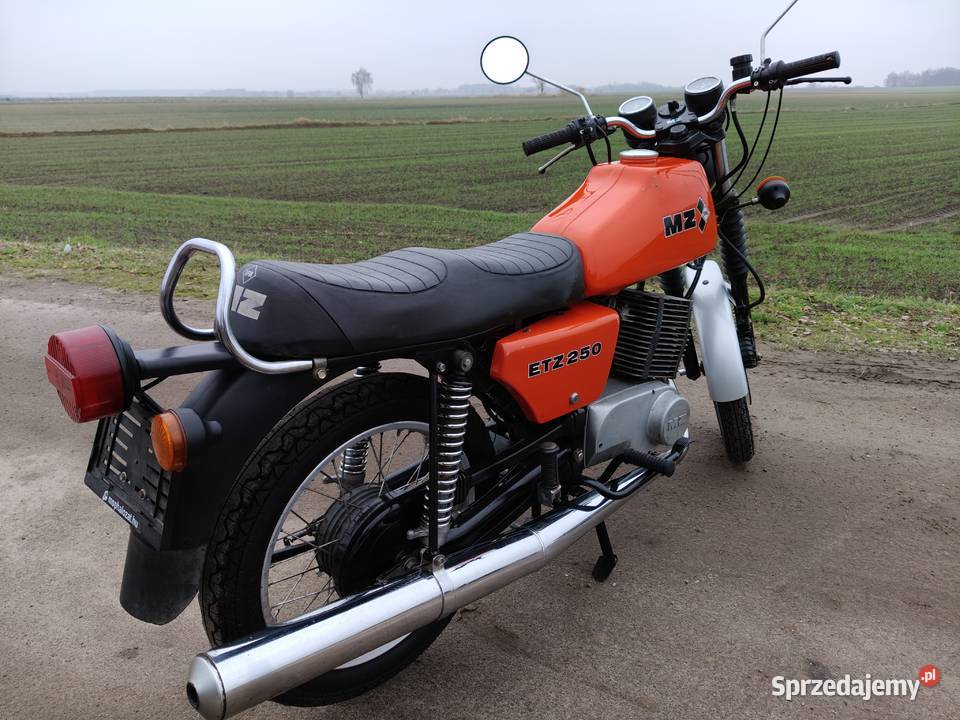 MZ ETZ 250 1985r z dokumentami motocykl MZ ETZ Pozostałe Nowe Skalmierzyce sprzedam
