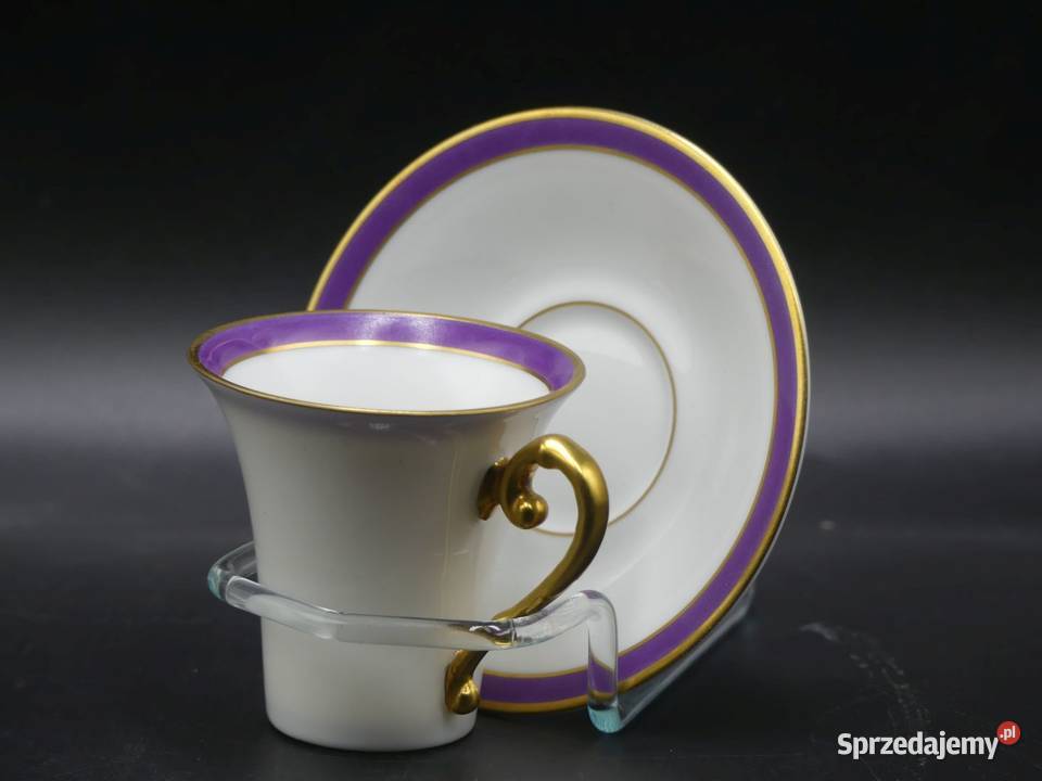 Zjawiskowa elegancka mokka Hutschenreuther stan wielkopolskie